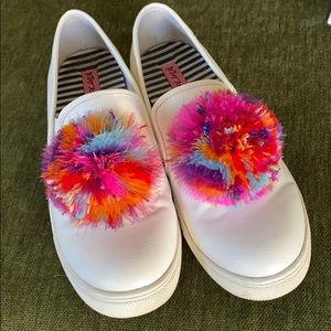 Betsey Johnson Pom Slip on Sneakers